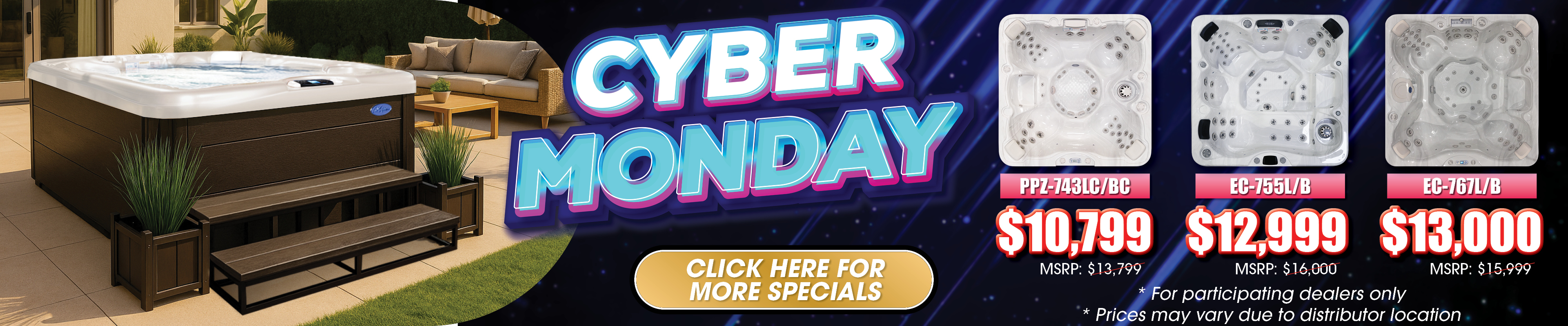 Calspas hot tub being used in a family setting - Mena